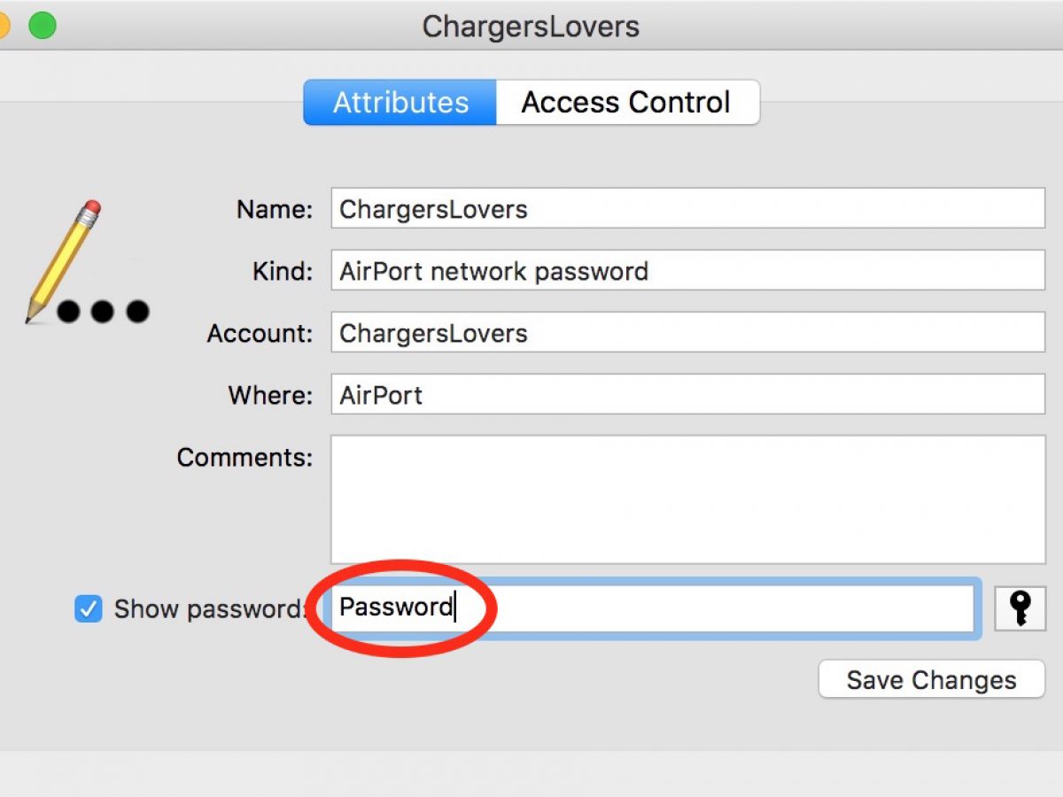 find the password for wifi on mac